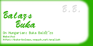 balazs buka business card